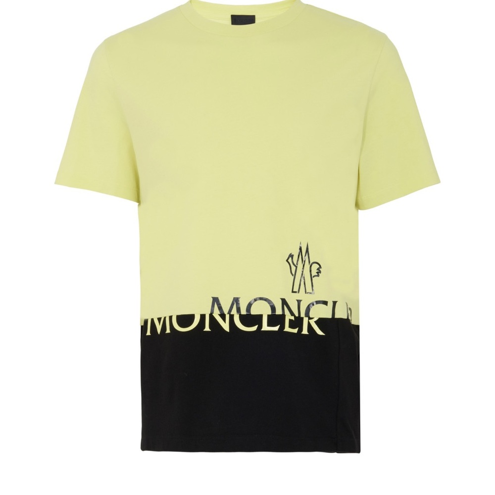 Moncler T shirt , yellow and black in color. Xl size . 100% authentic